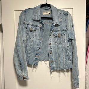Pistola raw hem denim jacket